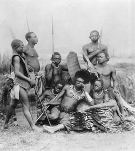 Guerriers, Congo belge, 1894